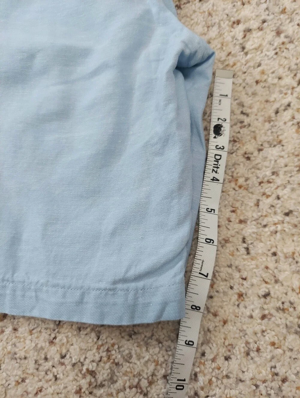 Scotch & Soda Amsterdam Fave Light Blue Organic Cotton Linen Mens Shorts XL*